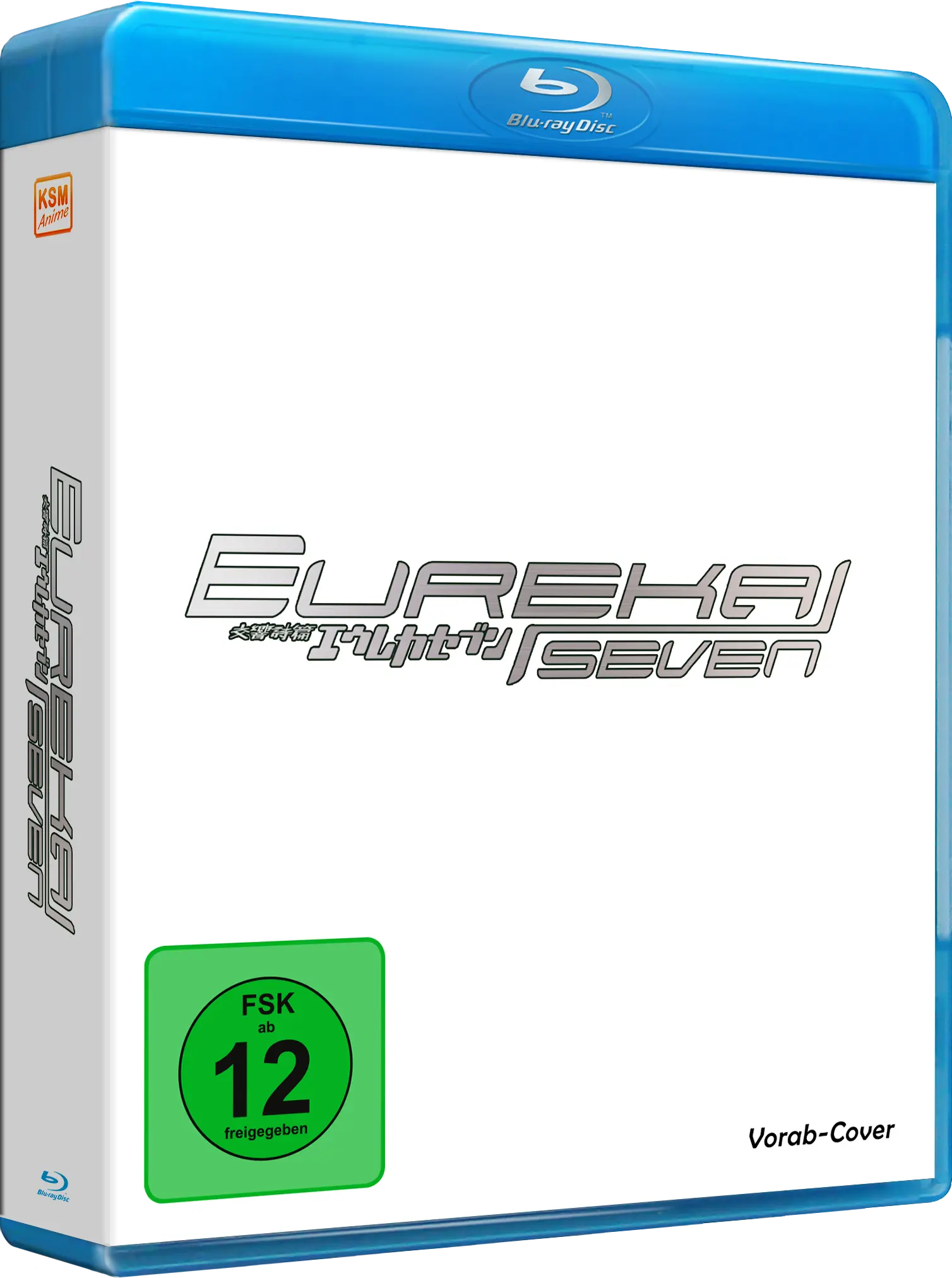 Blu-ray-Hülle, Anime-Serie, weißes Cover, FSK 12