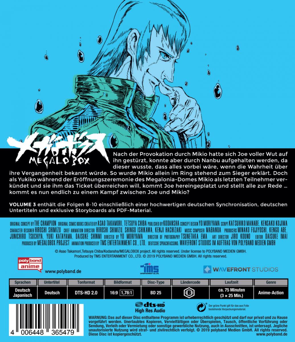 Megalobox - Volume 3 Blu-ray Megalobox - Volume 3 Blu-ray