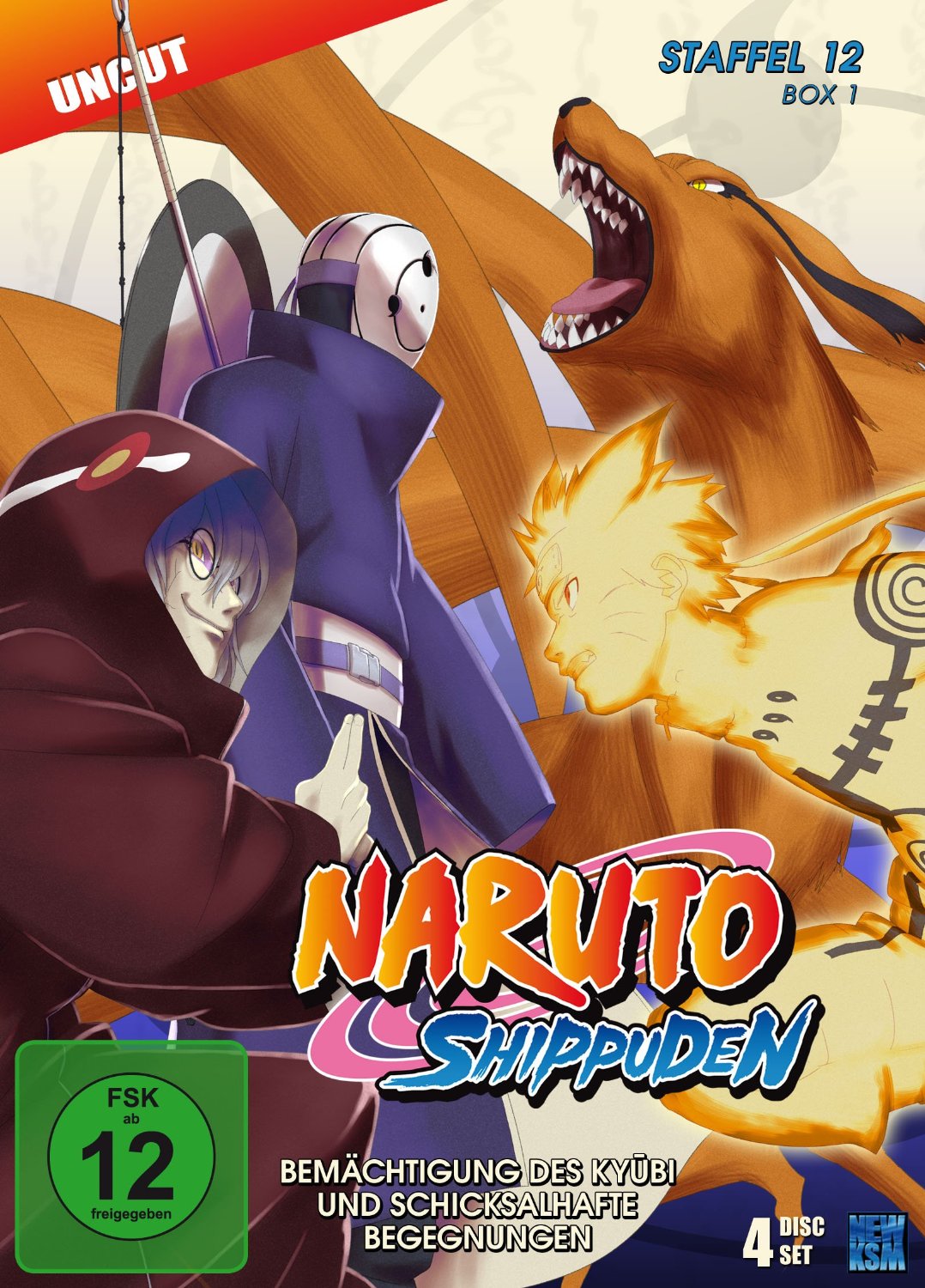 Naruto Shippuden - Staffel 12 Box 1: Episode 463-487 (Uncut) [DVD] Cover