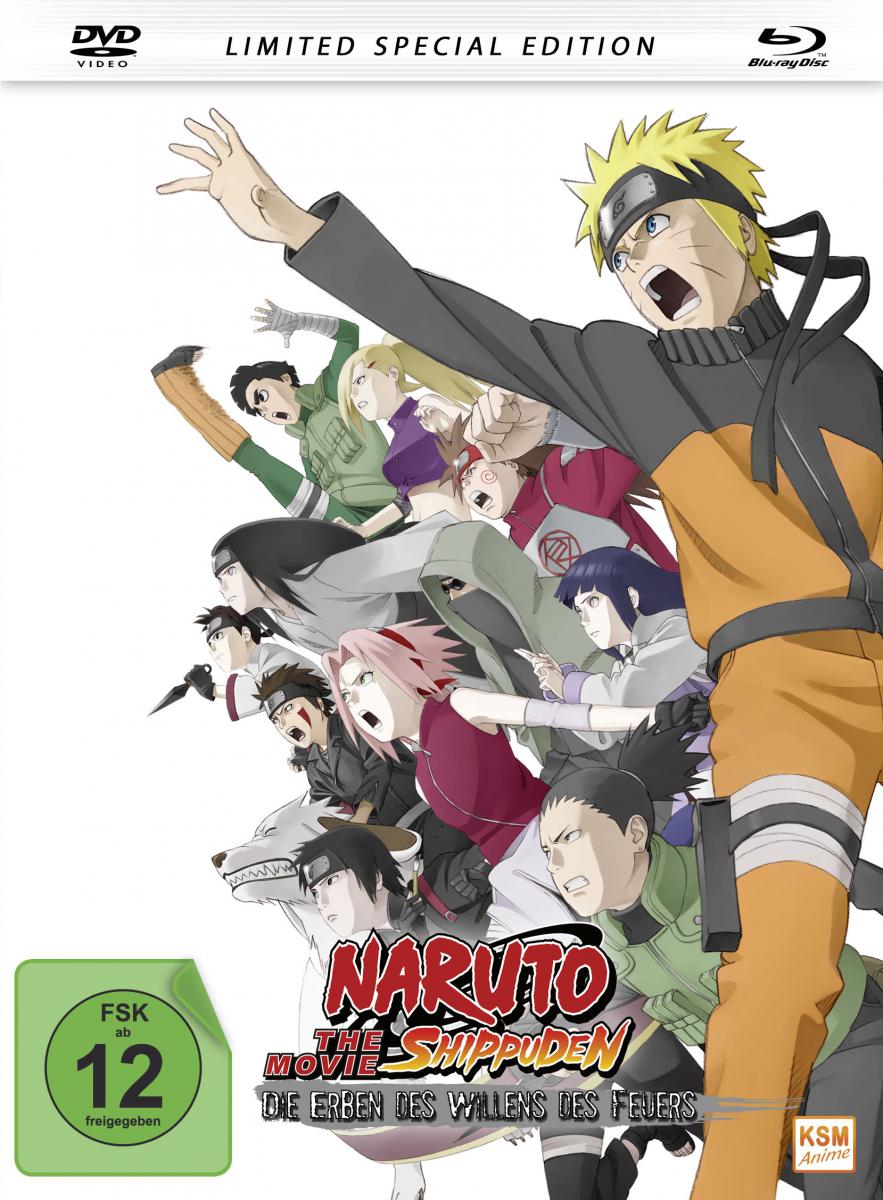 Naruto Shippuden - The Movie 3: Die Erben des Willens des Feuers (2009) - Mediabook [DVD + Blu-ray] Cover