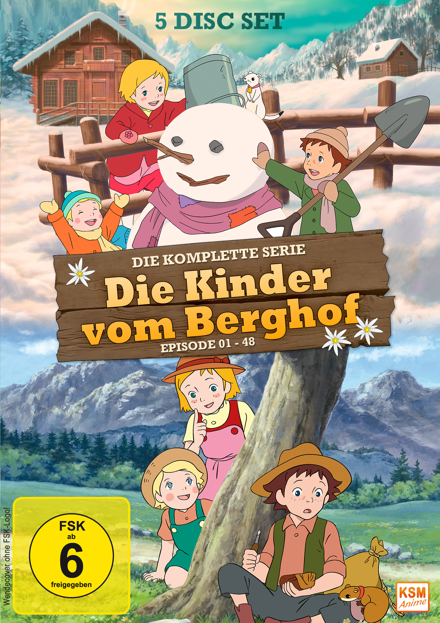 Die Kinder vom Berghof - Gesamtedition: Episode 01-48 [DVD] Cover