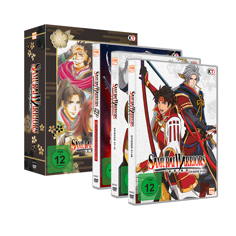 Samurai Warriors - Gesamtedtion - Episode 01-12 + Movie Special: Die Legende von Sanada im Sammelschuber Cover Samurai Warriors - Gesamtedtion - Episode 01-12 + Movie Special: Die Legende von Sanada im Sammelschuber Cover