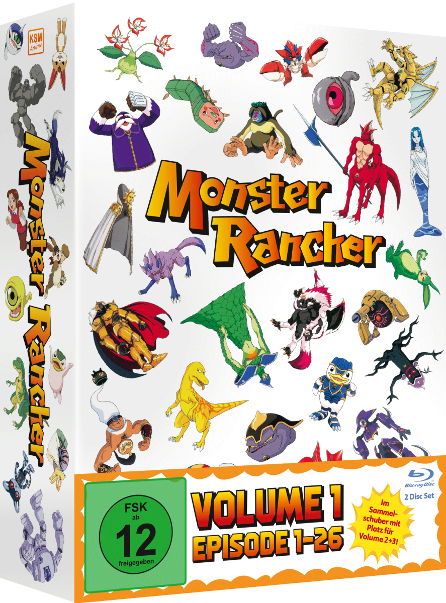 Monster Rancher - FANPAKET - Volume 1-3 inkl. Sammelschuber + To Go Becher [Blu-ray] Image 2