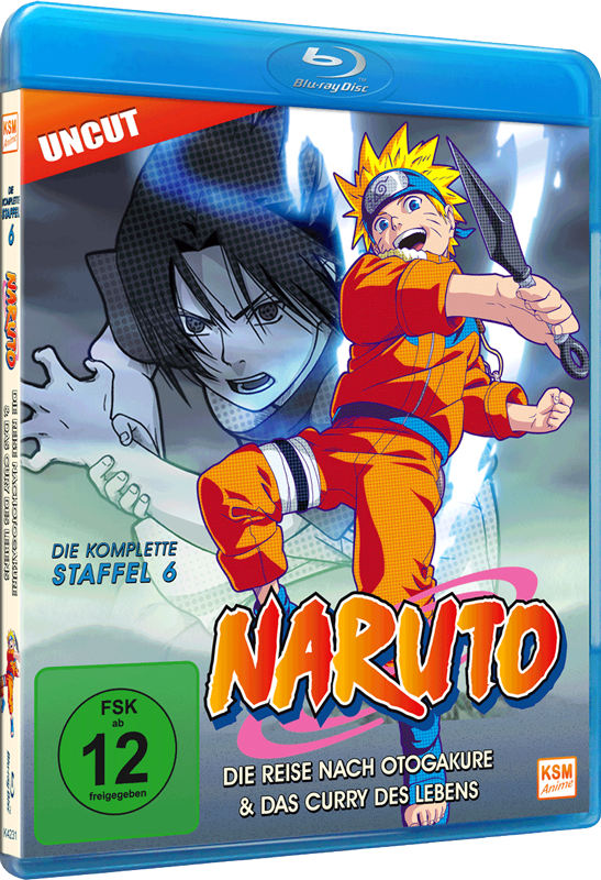 Naruto - Staffel 6: Die Reise nach Otogakure & Das Curry des Lebens (Episoden 136-157, uncut) Blu-ray Naruto - Staffel 6: Die Reise nach Otogakure & Das Curry des Lebens (Episoden 136-157, uncut) Blu-ray