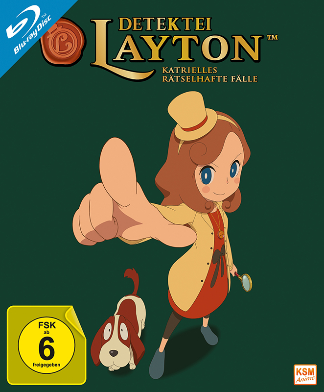 Detektei Layton - Katrielles rätselhafte Fälle - Volume 1: Episode 01-10 inkl. Sammelschuber Blu-ray Cover Detektei Layton - Katrielles rätselhafte Fälle - Volume 1: Episode 01-10 inkl. Sammelschuber Blu-ray Cover