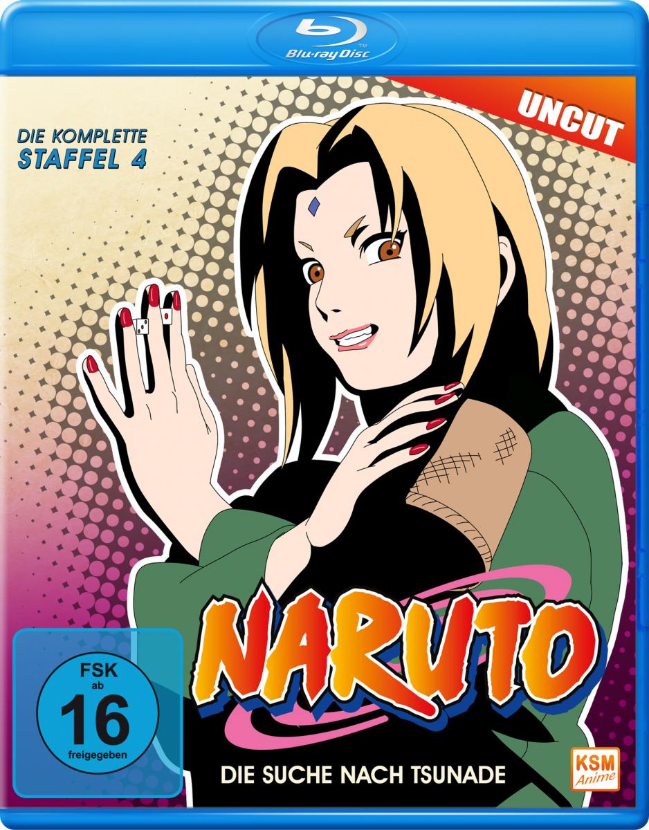 Naruto - Staffel 4: Die Suche nach Tsunade (Episoden 81-106, uncut) Blu-ray Cover