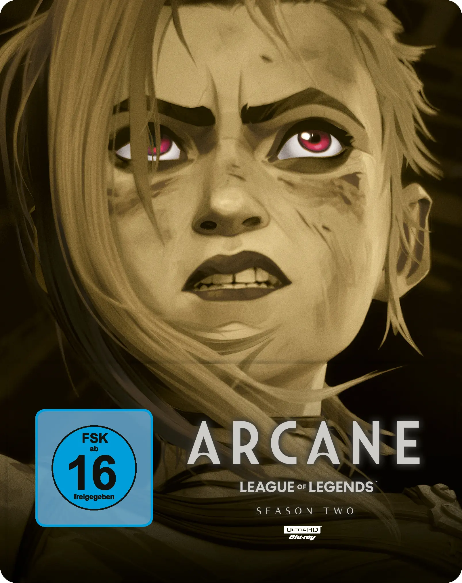 Arcane - League of Legends: Staffel 2 (Limitiertes Steelbook, 3 4K-UHDs+1 Blu-ray) Cover