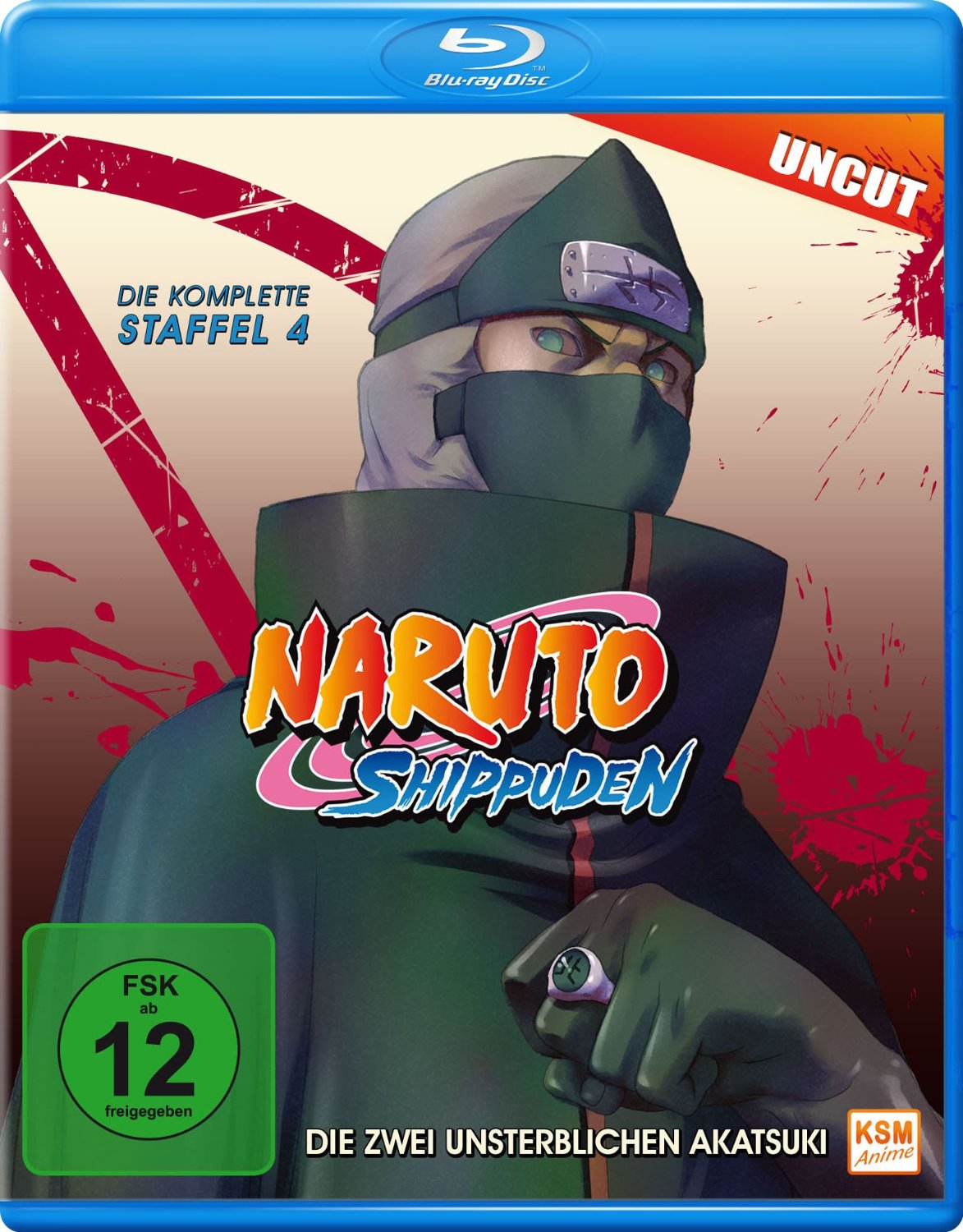 Naruto Shippuden - Staffel 4: Episode 292-308 (uncut) Blu-ray Cover Naruto Shippuden - Staffel 4: Episode 292-308 (uncut) Blu-ray Cover