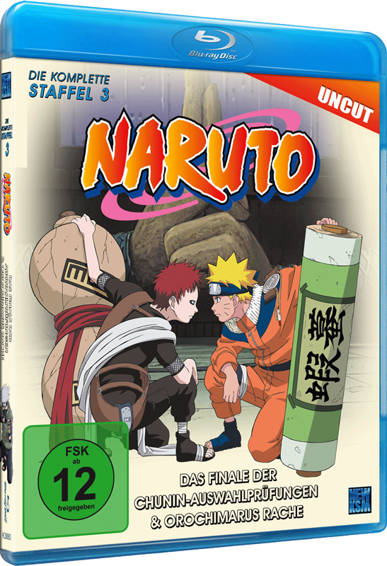 Naruto - Staffel 3: Das Finale der Chunin-Auswahlprüfungen & Orochimarus Rache (Episoden 53-80, uncut) Blu-ray Naruto - Staffel 3: Das Finale der Chunin-Auswahlprüfungen & Orochimarus Rache (Episoden 53-80, uncut) Blu-ray