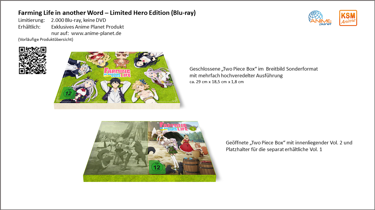 Farming Life in another World - Limited Hero Edition - Vol. 1: Ep. 1-6 [Blu-ray] Thumbnail 4