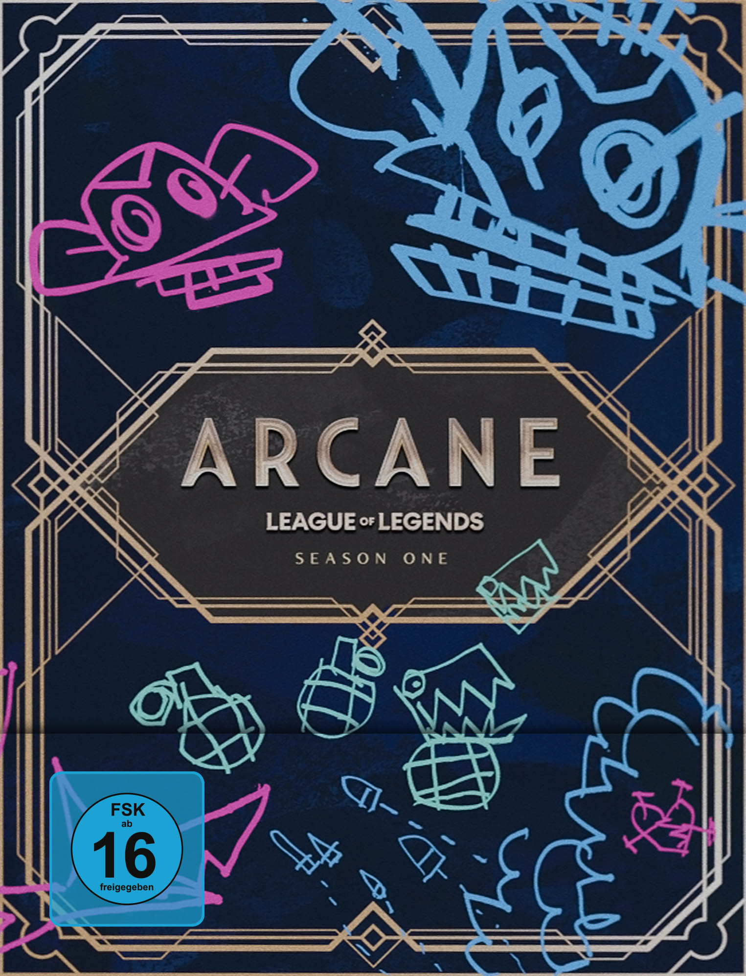 Arcane - League of Legends - Staffel 1 (Deluxe Edition, 3 4K-UHDs+3 Blu-rays) (exkl. Shop) Cover