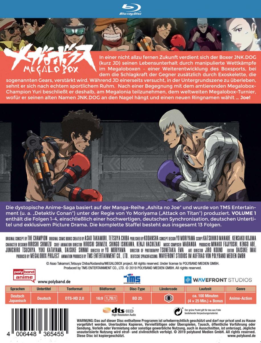 Megalobox - Volume 1: Episode 01-04 inkl. Sammelschuber Blu-ray Megalobox - Volume 1: Episode 01-04 inkl. Sammelschuber Blu-ray