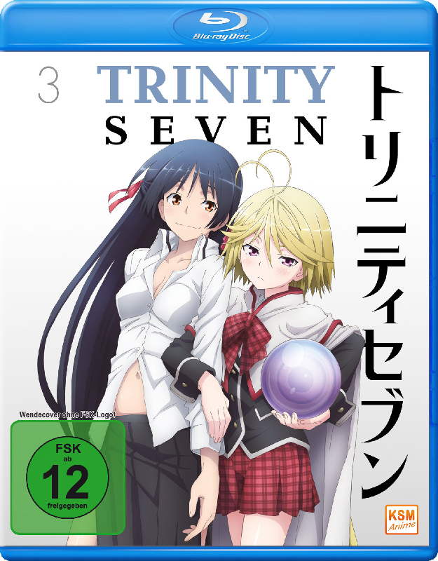 Trinity Seven - Volume 3: Episode 09-12 Blu-ray Cover Trinity Seven - Volume 3: Episode 09-12 Blu-ray Cover