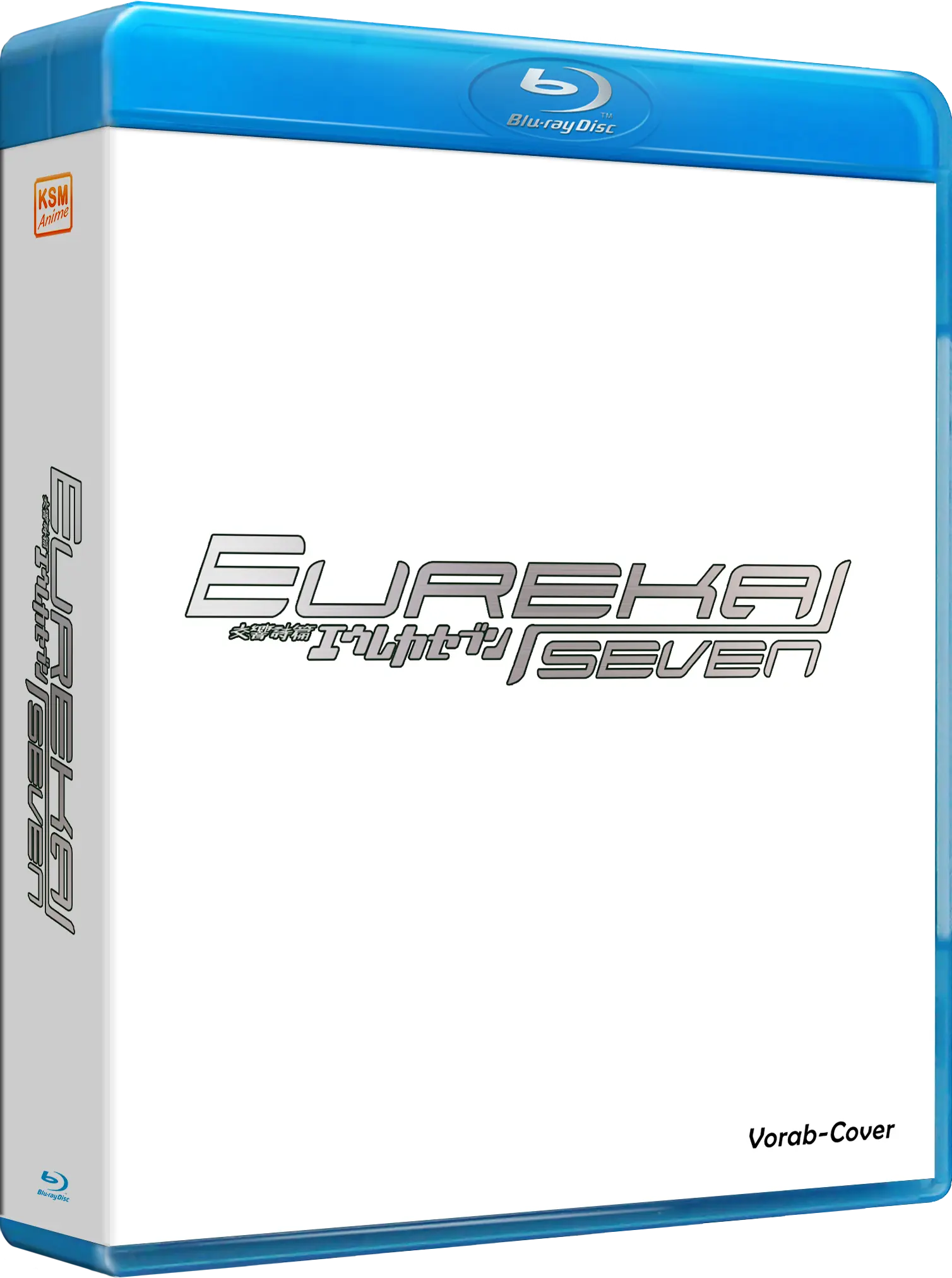 Blu-ray-Disc, Anime-Serie, Blaues Gehäuse, Weißes Cover