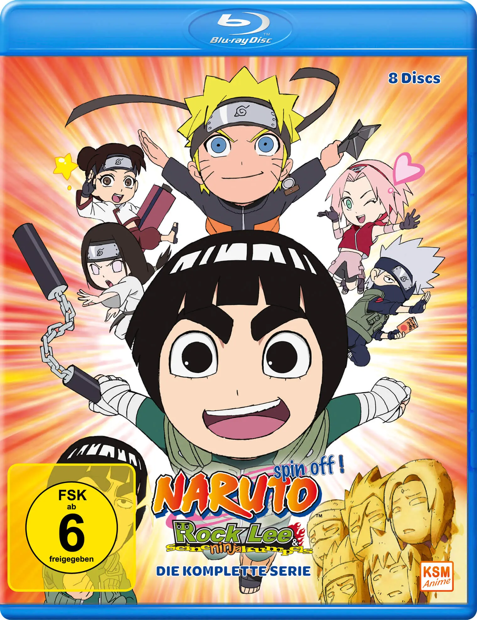 Naruto Spin - Off! Rock Lee und seine Ninja Kumpels - Die komplette Serie [Blu-ray] Cover