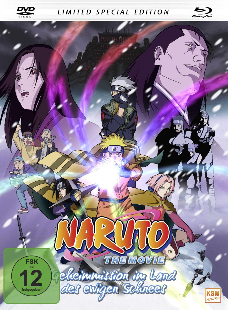 Naruto - The Movie - Geheimmission im Land des ewigen Schnees (Limited Special Edition im Mediabook) [DVD + Blu-ray] Cover