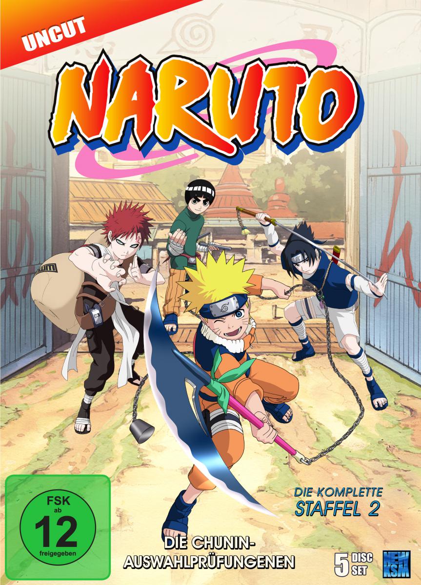 Naruto - Staffel 2: Die Chunin-Auswahlprüfungen (Episoden 20-52, uncut) [DVD] Cover