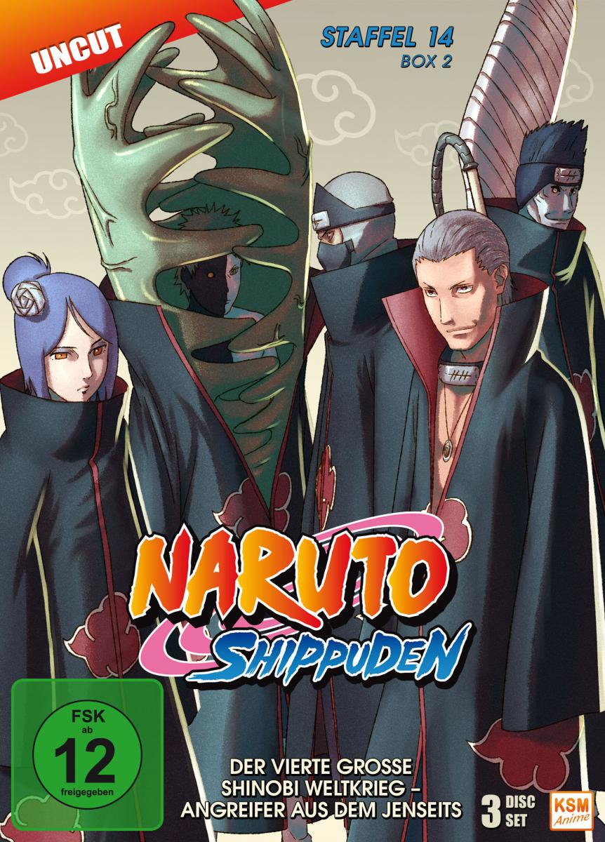 Naruto Shippuden - Staffel 14 Box 2: Episode 529-540 (uncut) [DVD] Cover