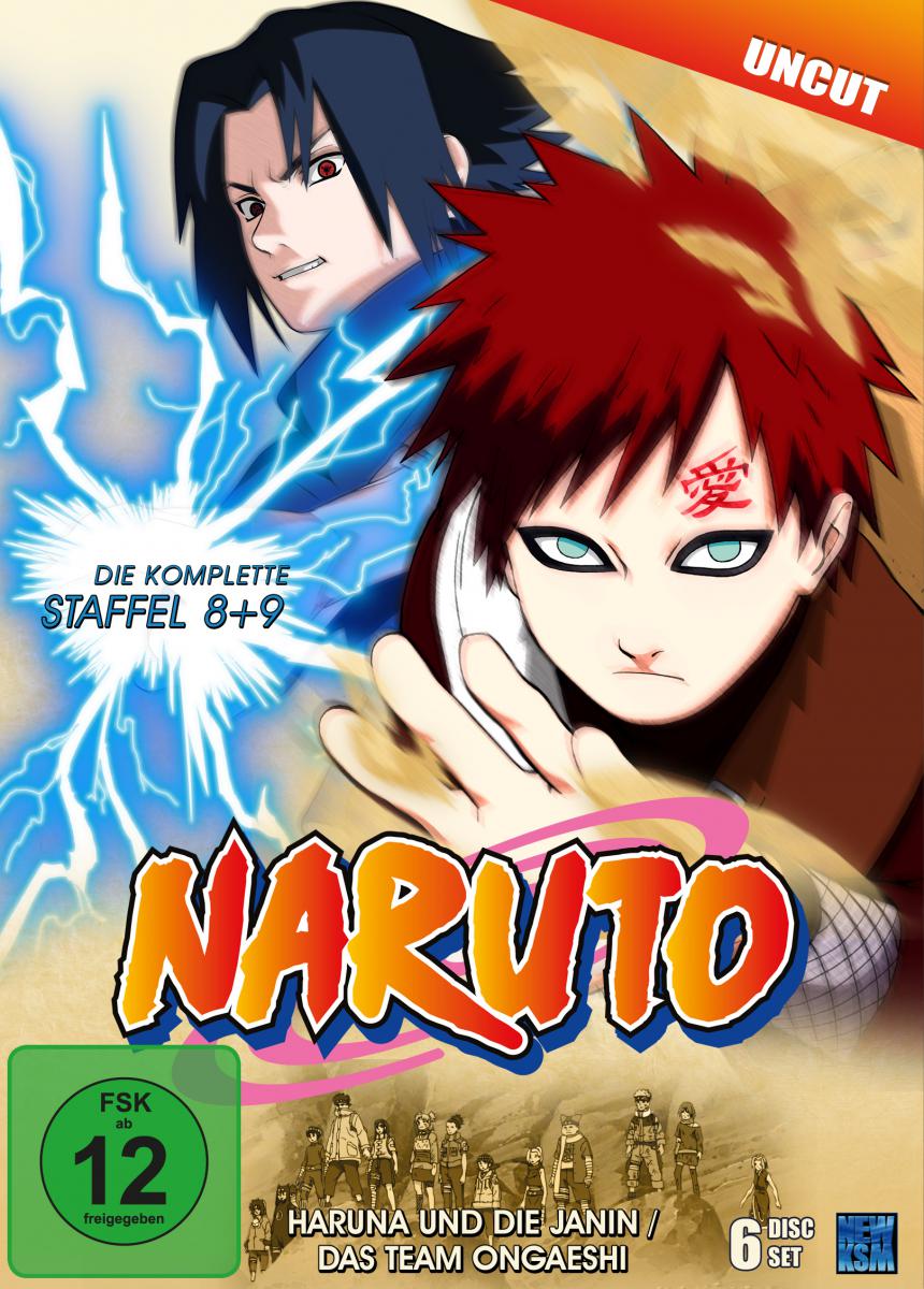 Naruto - Staffel 8 & 9: Haruna und die Janin / Das Team Ongaeshi (Folge 184-220, uncut) [DVD]