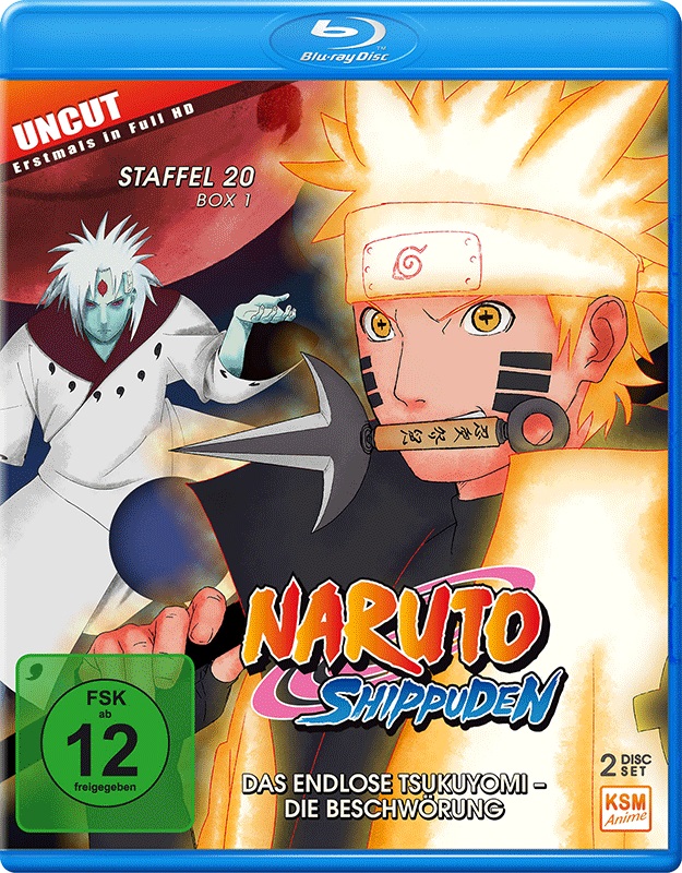 Naruto Shippuden - Staffel 20 Box 1: Episode 634-641 (uncut) Blu-ray Cover