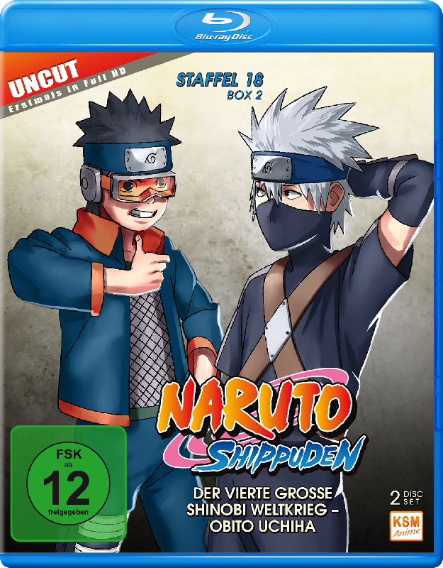 Naruto Shippuden - Staffel 18 Box 2: Episode 603-613 (uncut) Blu-ray Cover