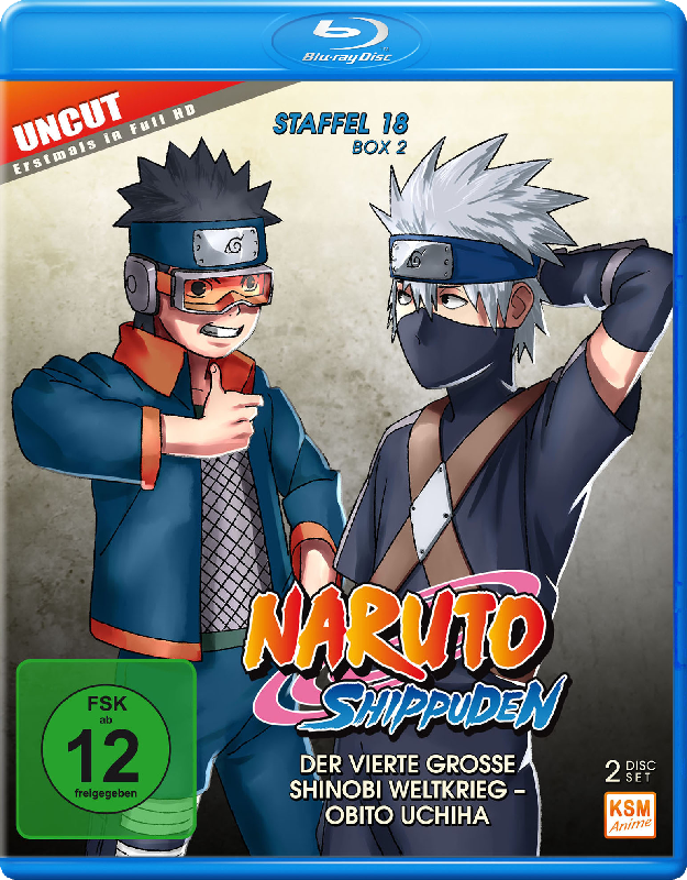 Naruto Shippuden - Staffel 18 Box 2: Episode 603-613 (uncut) Blu-ray Cover Naruto Shippuden - Staffel 18 Box 2: Episode 603-613 (uncut) Blu-ray Cover