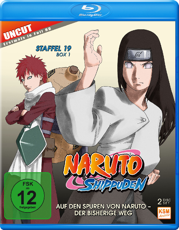 Naruto Shippuden - Staffel 19 Box 1: Episode 614-623 (uncut) Blu-ray Cover