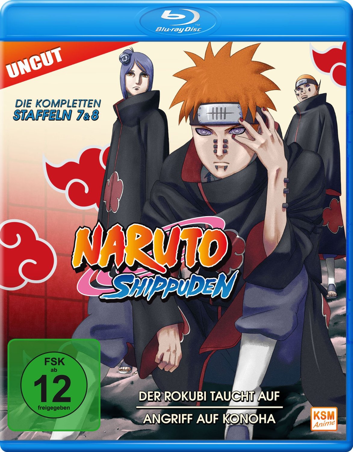 Naruto Shippuden - Staffel 7+8: Episode 364-395 (uncut) Blu-ray Cover