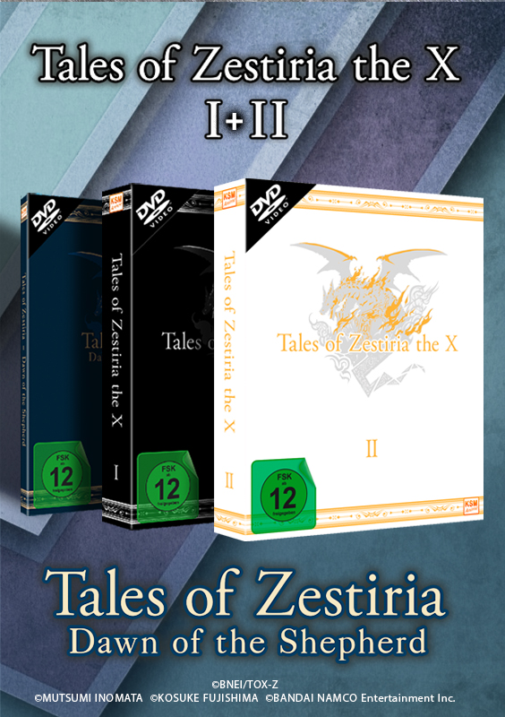 Komplettbundle Tales of Zestiria - The X (Staffel 1, Staffel 2, OVA) [DVD] Cover