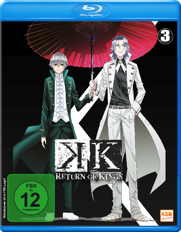 K - Return of Kings - Volume 3: Episode 10-13 Blu-ray Cover K - Return of Kings - Volume 3: Episode 10-13 Blu-ray Cover