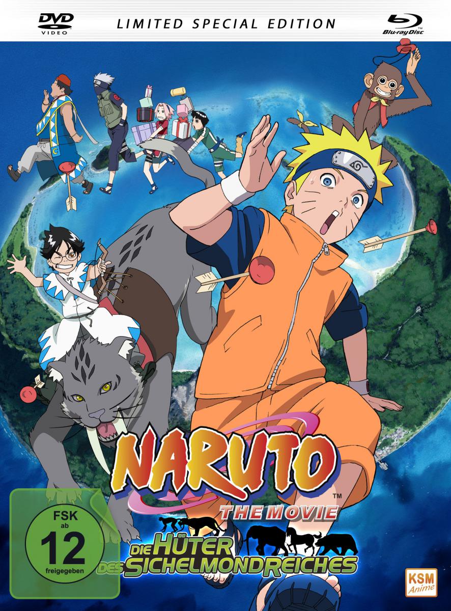 Naruto - The Movie 3: Die Hüter des Sichelmondreiches (Limited Special Edition im Mediabook) [DVD + Blu-ray]