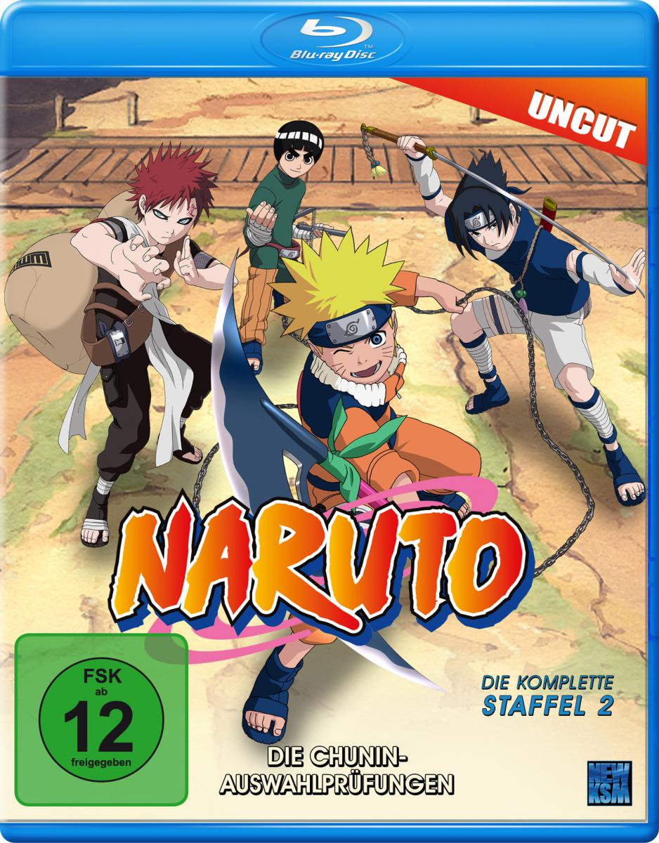 Naruto - Staffel 2: Die Chunin-Auswahlprüfungen (Episoden 20-52, uncut) Blu-ray Cover