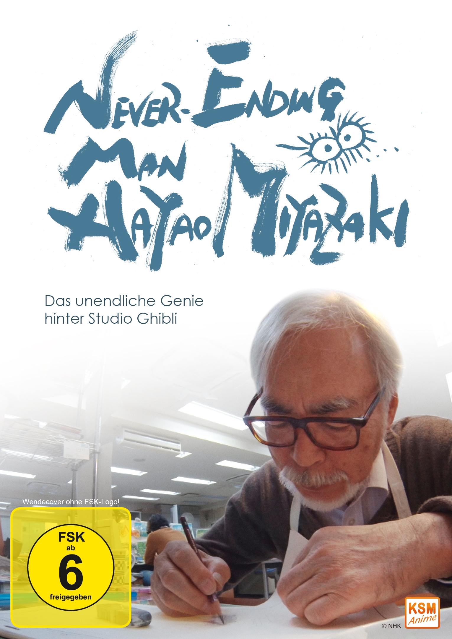 Never Ending Man: Hayao Miyazaki - Das unendliche Genie hinter Studio Ghibli [DVD] Cover