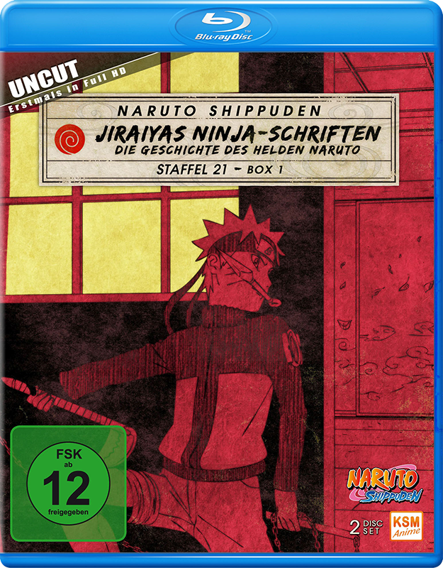Naruto Shippuden - Staffel 21 Box 1: Episode 652-661 (uncut) Blu-ray Cover