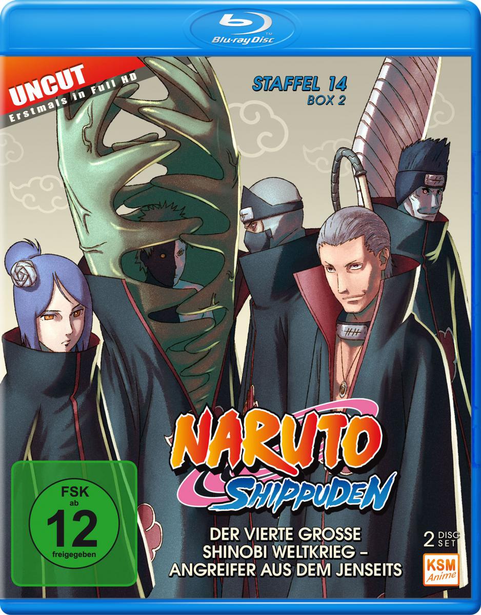 Naruto Shippuden - Staffel 14 Box 2: Episode 529-540 (uncut) Blu-ray Cover