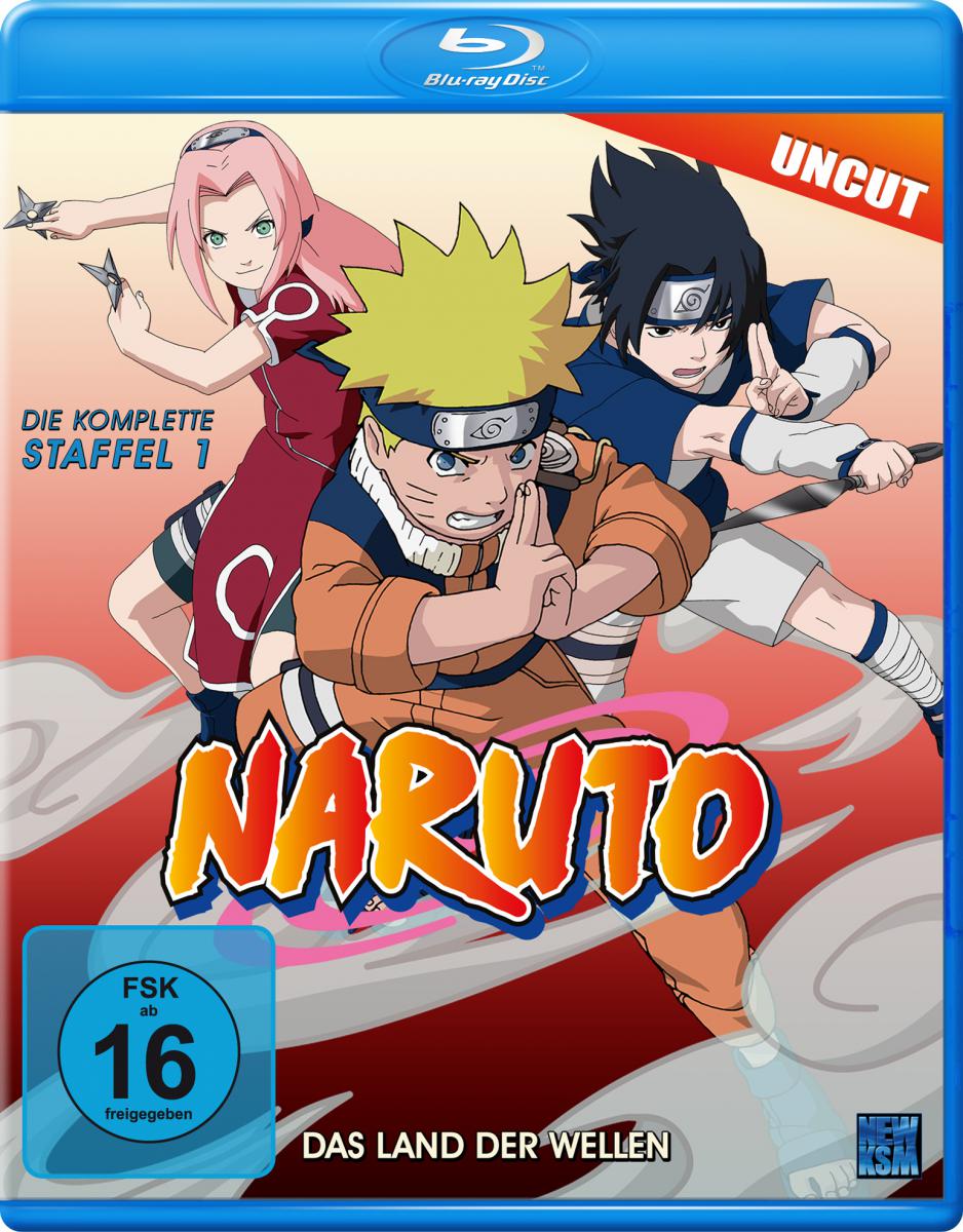 Naruto - Staffel 1: Das Land der Wellen (Episoden 1-19, uncut) Blu-ray Cover