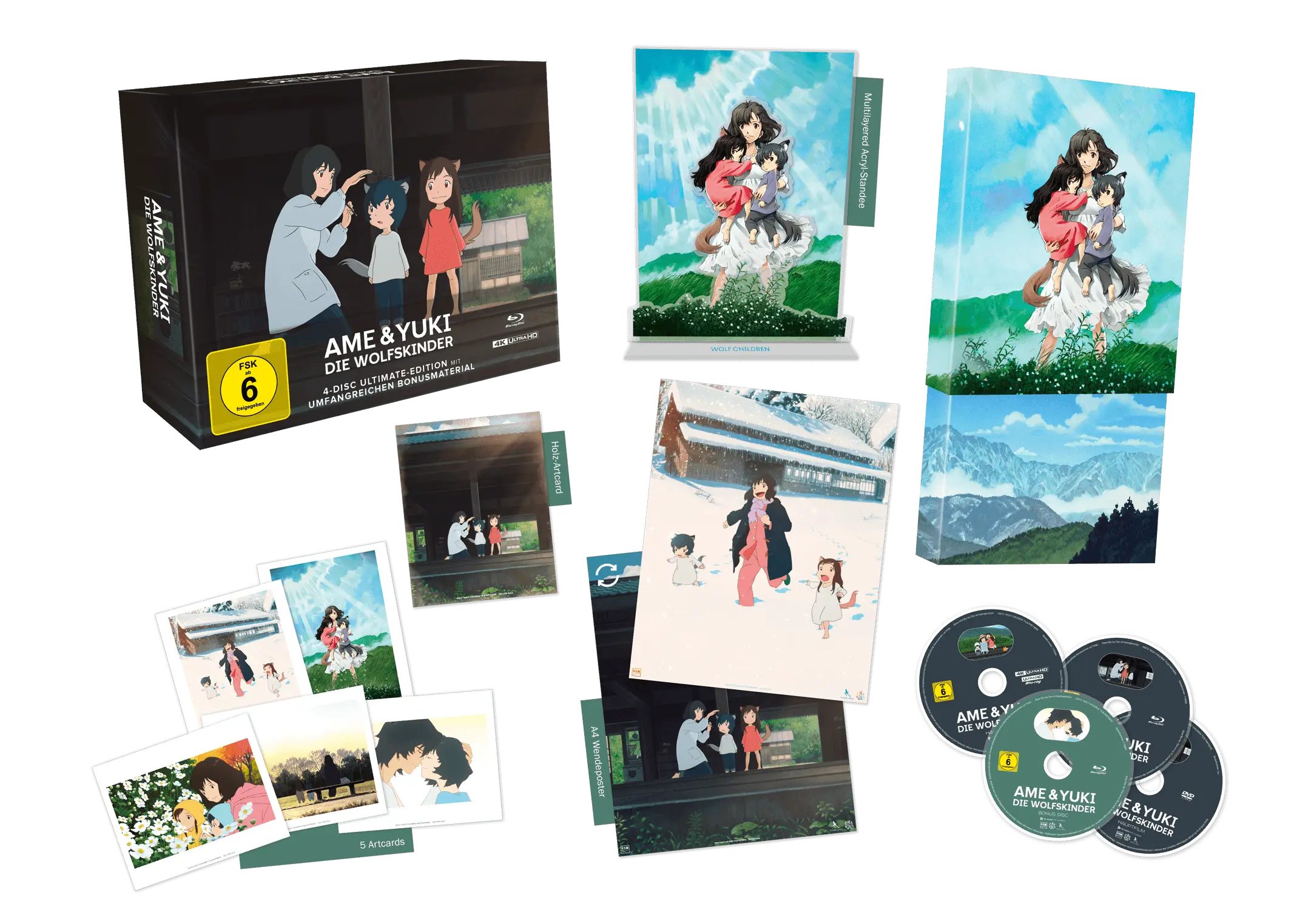Ame & Yuki - Die Wolfskinder - Ultimate Edition [4K UHD + Blu-ray]